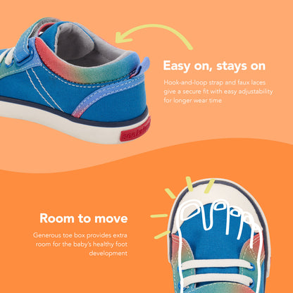 See Kai Run - Tanner Sneaker for Little Kids, Blue/Gradient, Toddler 10.5