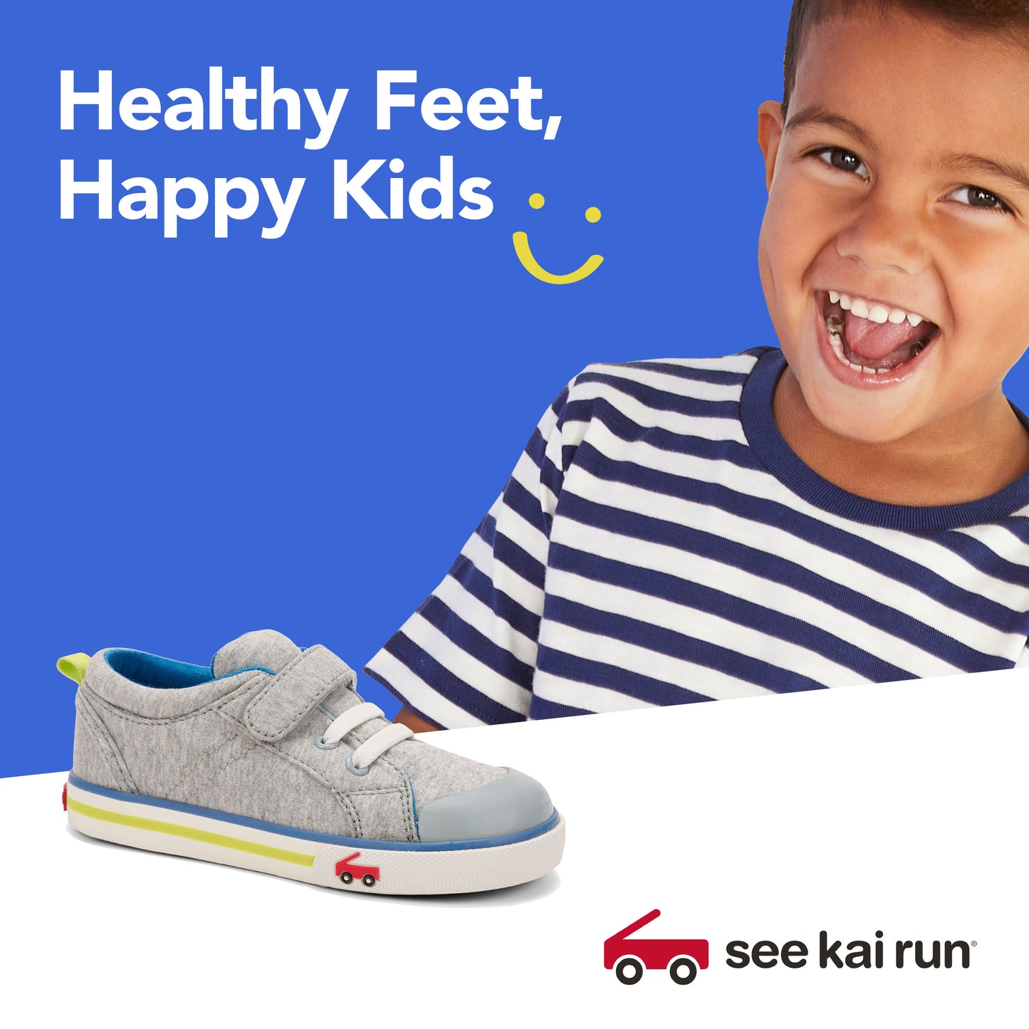 See Kai Run - Tanner Sneaker for Little Kids, Gray Jersey/Lime, Little Kid 11
