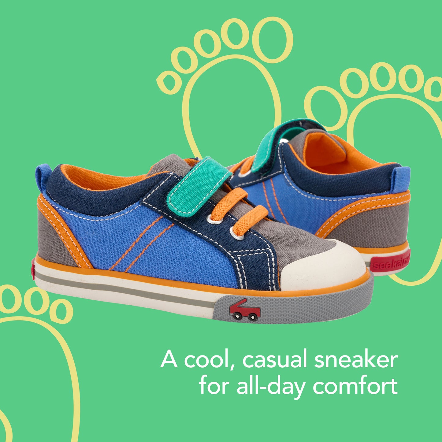 See Kai Run - Tanner Sneaker for Little Kids, Multi, Toddler 4