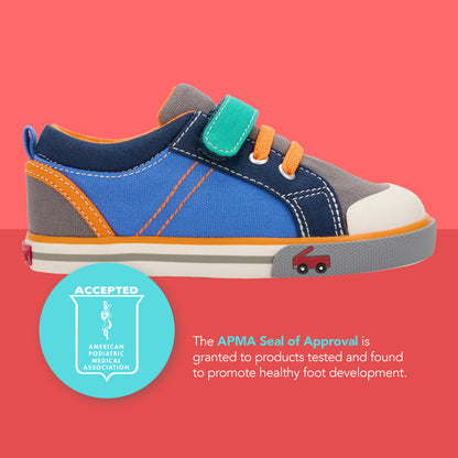 See Kai Run - Tanner Sneaker for Little Kids, Multi, Toddler 4