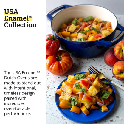 Lodge USA Enamel Dutch Oven, 4.5 qt., Blue