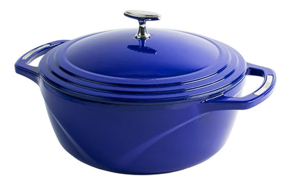 Lodge USA Enamel Dutch Oven, 4.5 qt., Blue