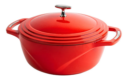 Lodge USA Enamel Dutch Oven, 4.5 qt., Red