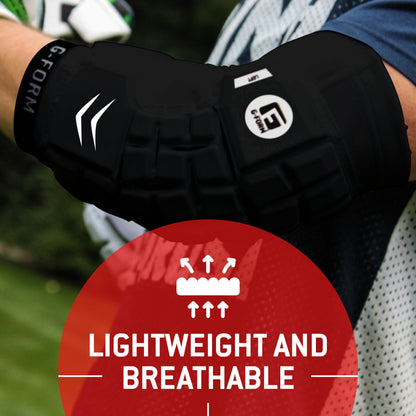 G-Form Unhinged Arm Sleeve - Lacrosse Padded Arm Sleeves for Men - Black, Adult Large