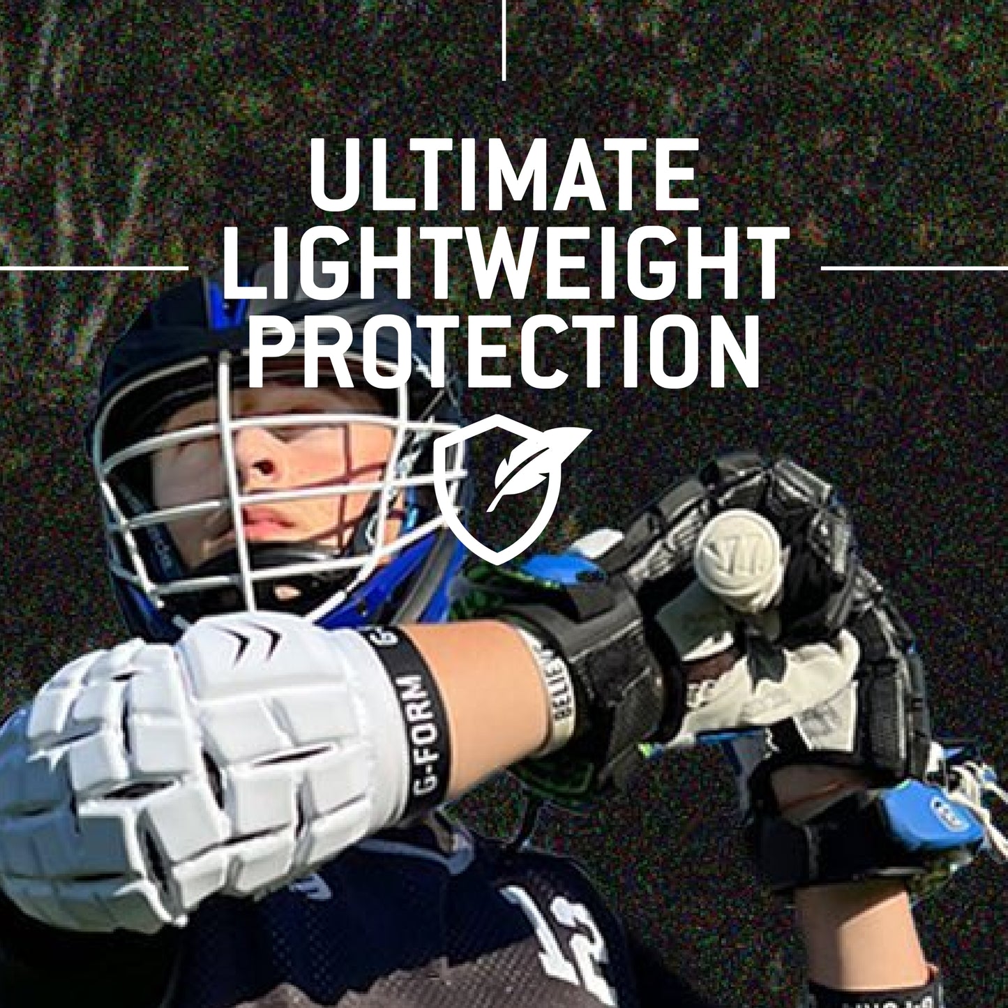 G-Form Unhinged Arm Sleeve - Lacrosse Padded Arm Sleeves for Men - White, Adult XL