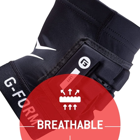 G-Form Unhinged Lacrosse Elbow Sleeve - Elbow Support Compression Sleeve - Black, Adult Medium