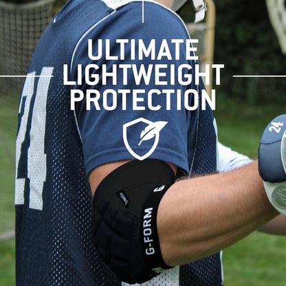 G-Form Unhinged Lacrosse Elbow Sleeve - Elbow Support Compression Sleeve - Black, Adult Large
