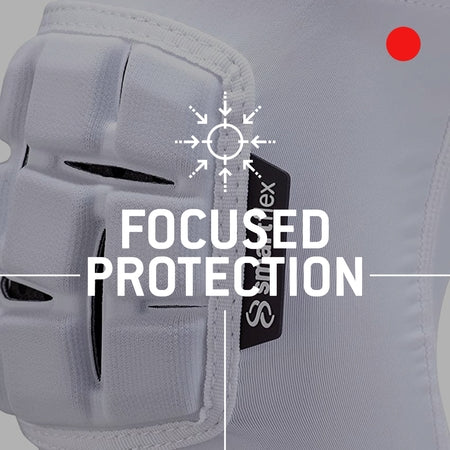 G-Form Unhinged Lacrosse Elbow Sleeve - Elbow Support Compression Sleeve - White, Adult XL