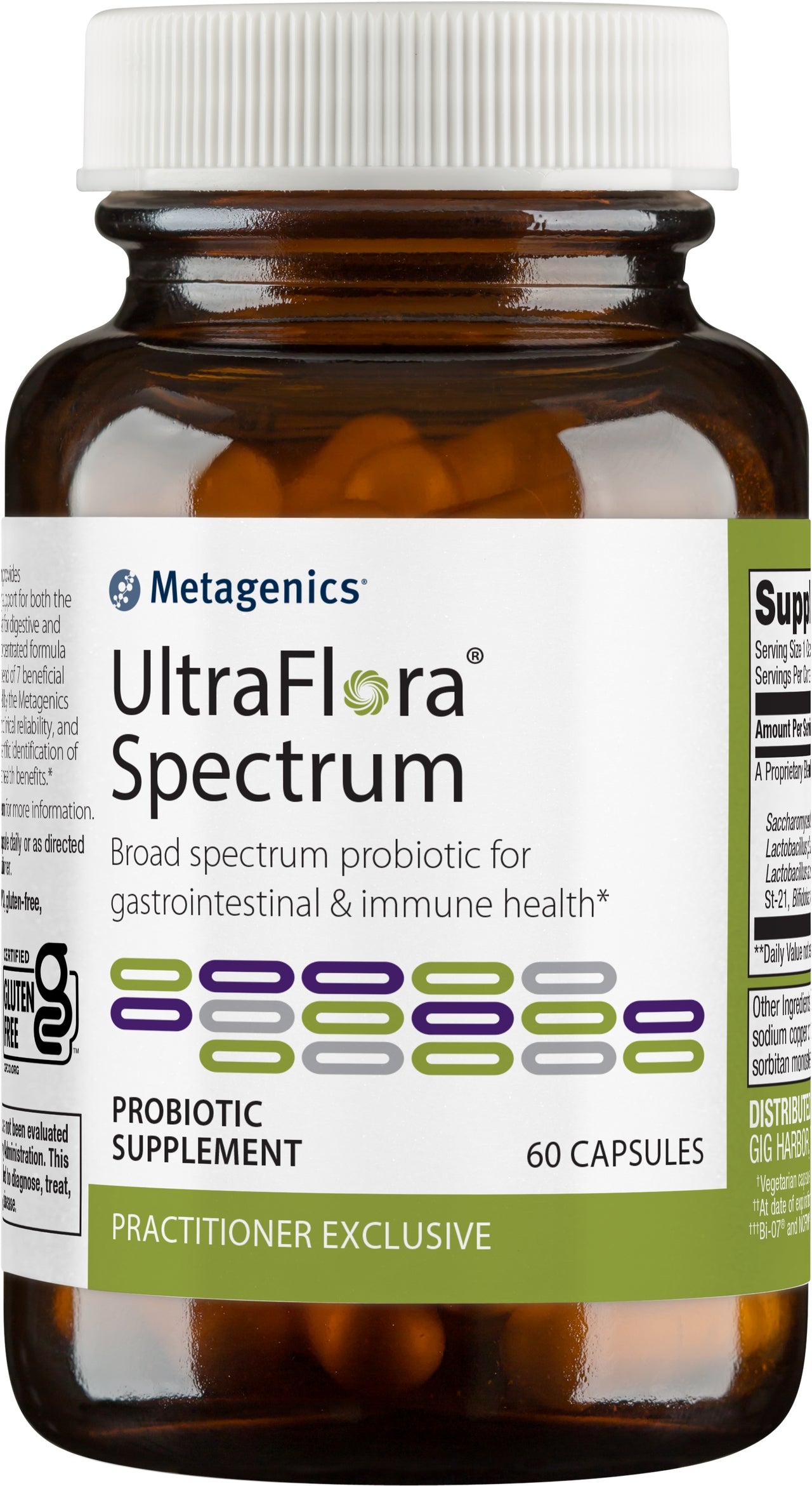 Metagenics UltraFlora Spectrum - Daily Probiotic - Gastrointestinal & Immune Support | 60 Count