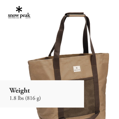 Snow Peak Tote Bag - Storage Bag with Durable Handles for Camping Accessories - Medium