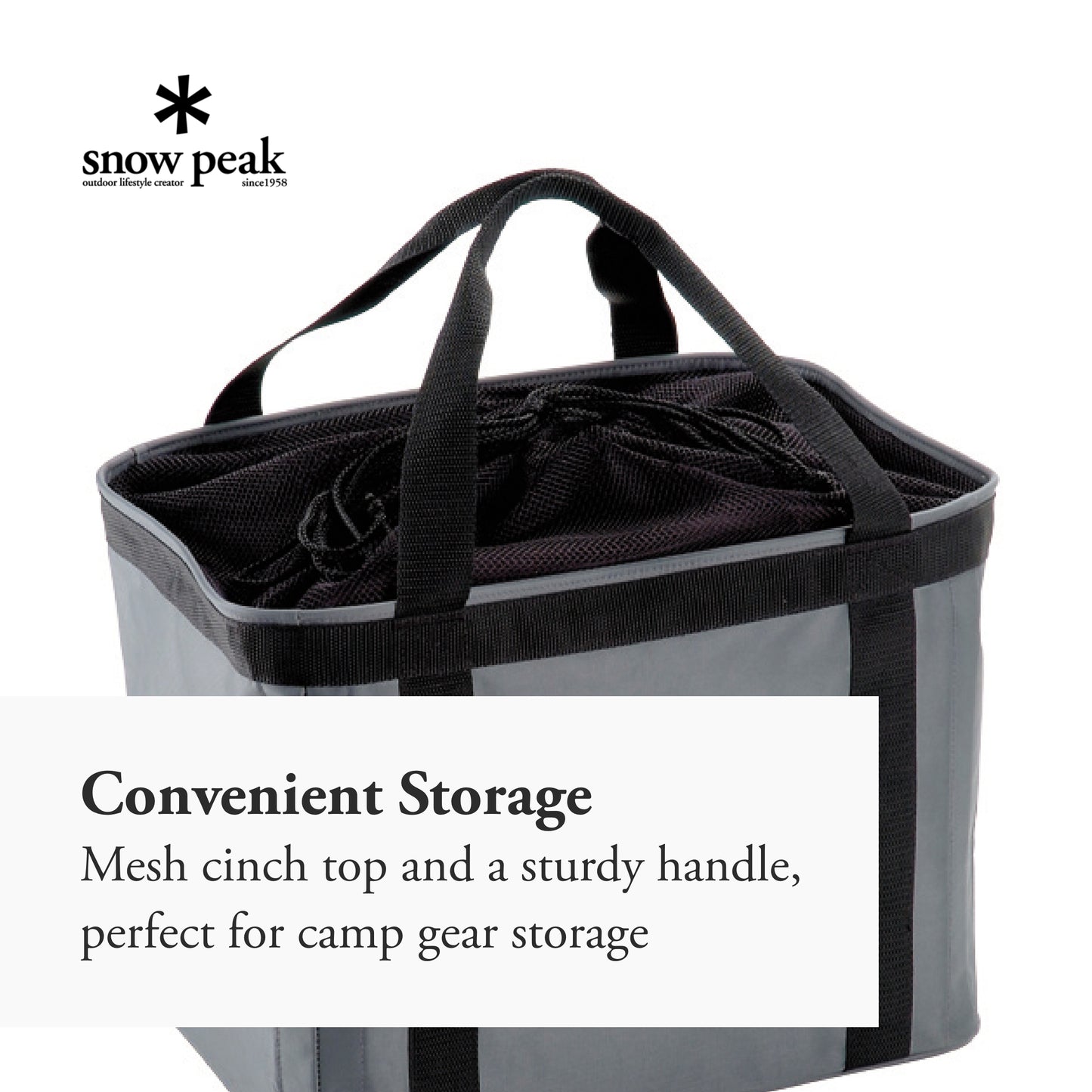 Snow Peak Multi-Purpose Carry Case - Sturdy Japanese-Designed Bag - 15 x 11 x 8 in