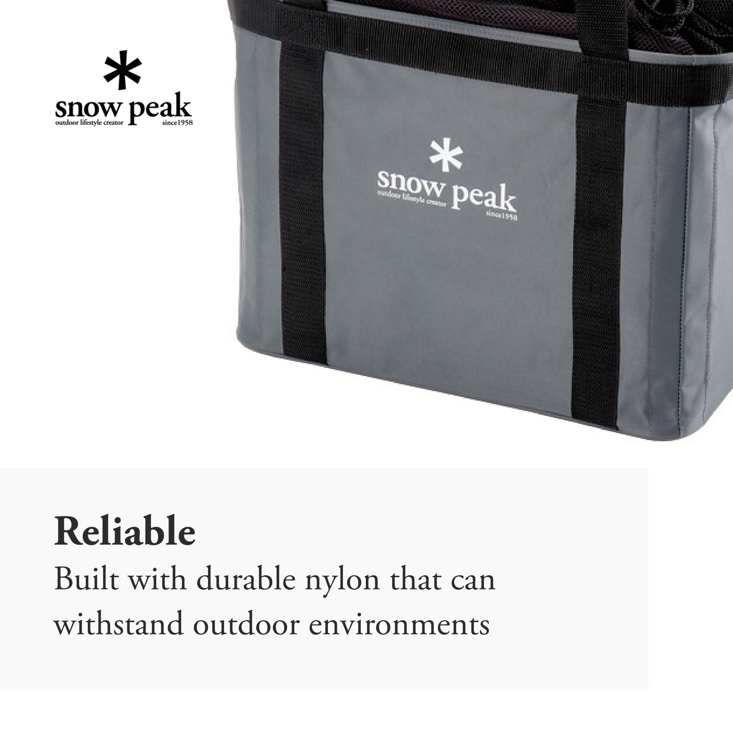 Snow Peak Multi-Purpose Carry Case - Sturdy Japanese-Designed Bag - 15 x 11 x 8 in
