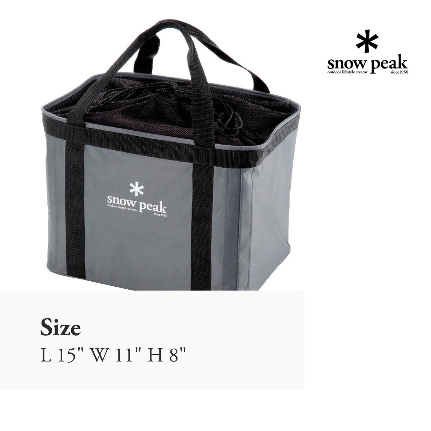 Snow Peak Multi-Purpose Carry Case - Sturdy Japanese-Designed Bag - 15 x 11 x 8 in