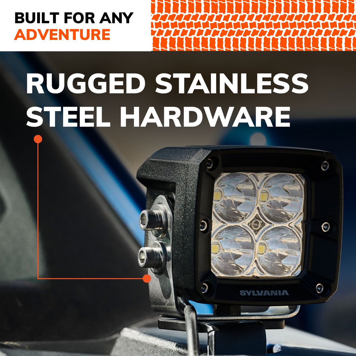 SYLVANIA - Ultra 3 Inch Cube LED Light Pod - Lifetime Limited Warranty - Spot Light 2360 Raw Lumens, Off Road Driving Work Light, Truck, Car, Boat, ATV, UTV, SUV, 4x4 (2 PC)