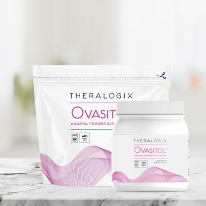 Theralogix Ovasitol Inositol Powder Packets - 180 Servings - Myo-Inositol & D-Chiro Inositol for Hormone Balance & Ovarian Function Support* - NSF Certified