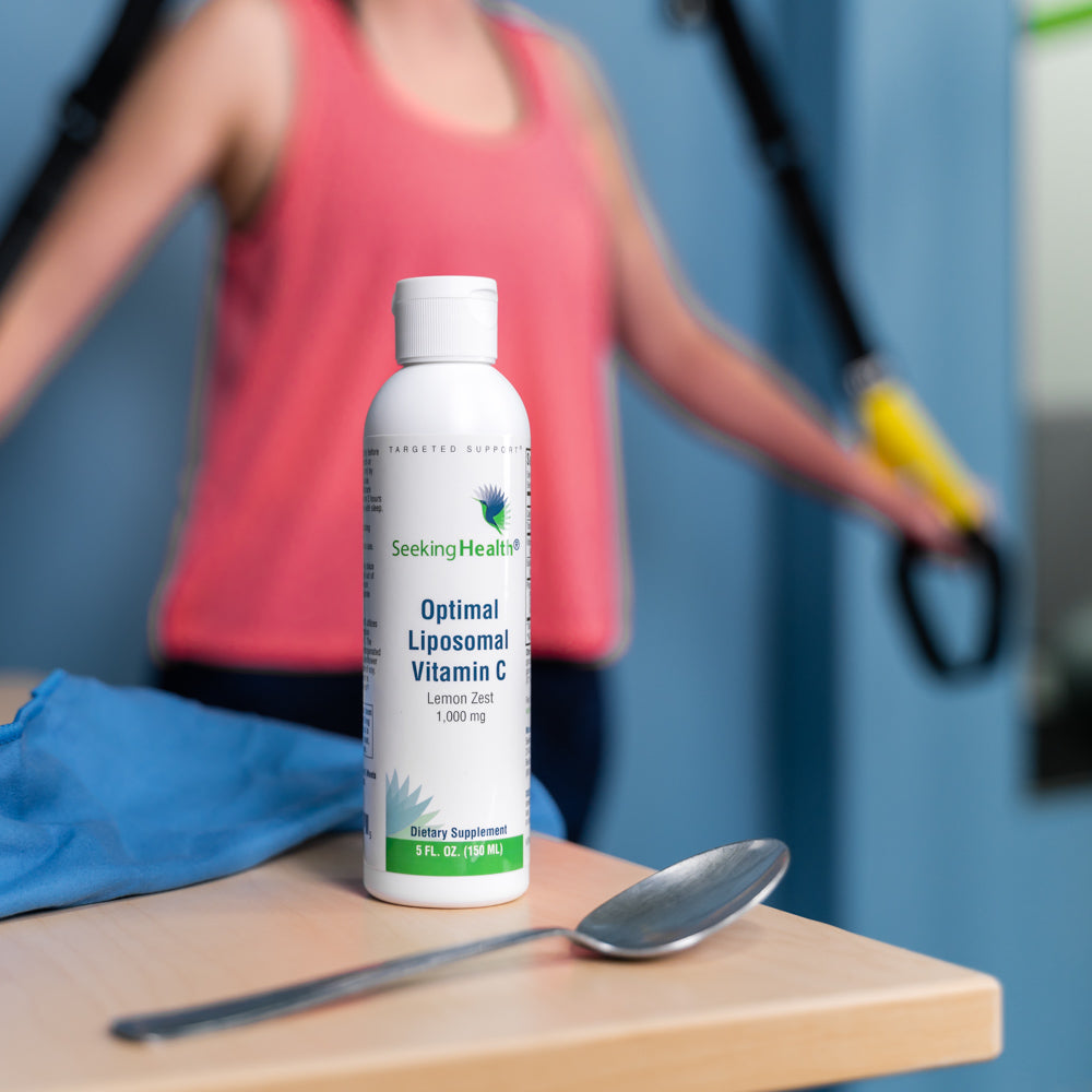 Seeking Health Optimal Liposomal Vitamin C - Lemon Zest | Non-Soy Non-GMO | 1,000 mg Liposomal Vitamin C per Serving |5 fl oz | 30 Servings