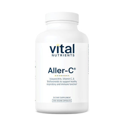 Vital Nutrients - Aller-C (Isoquercitrin, C, and Bioflavonoids) - Respiratory and Sinus Support - 200 Vegetarian Capsules
