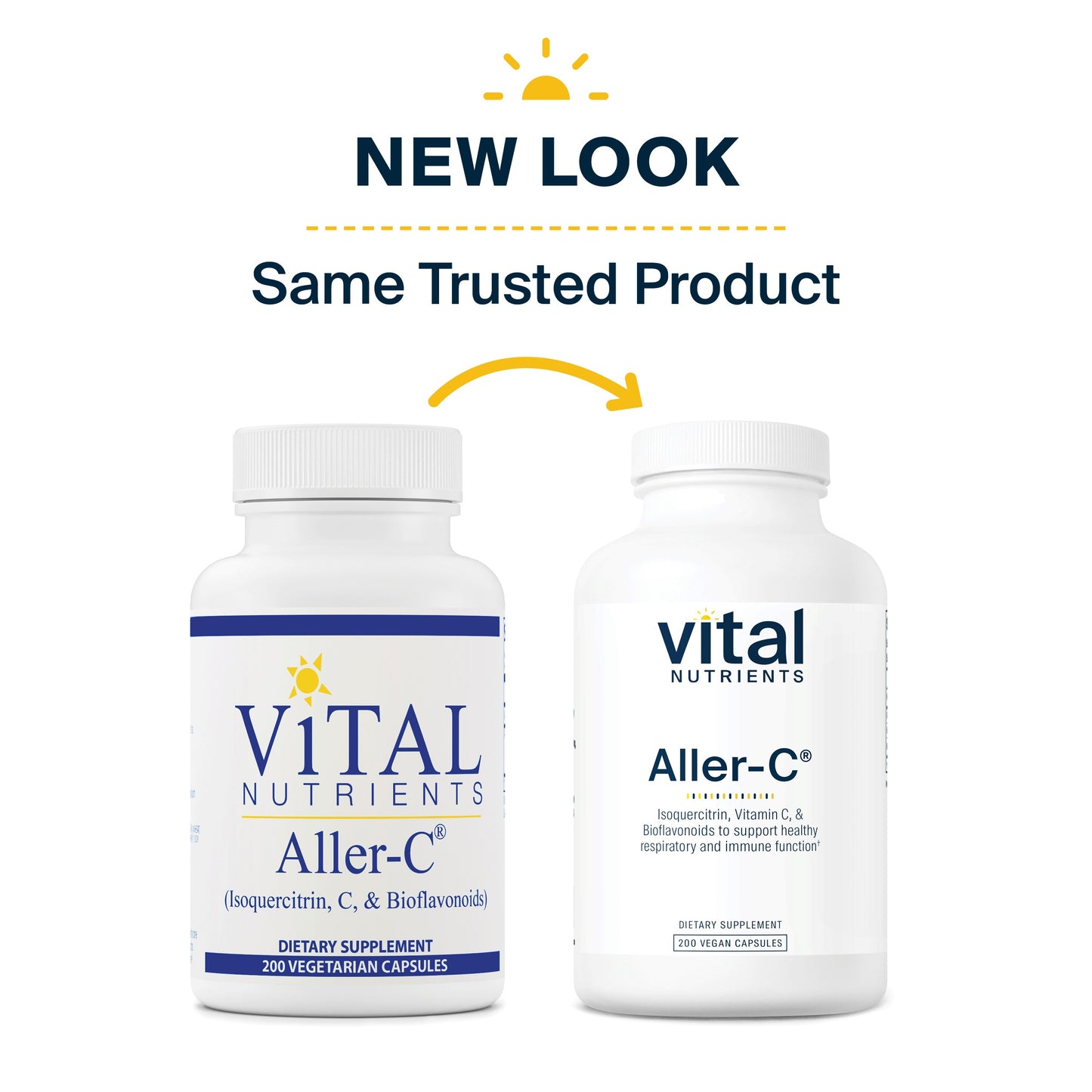 Vital Nutrients - Aller-C (Isoquercitrin, C, and Bioflavonoids) - Respiratory and Sinus Support - 200 Vegetarian Capsules