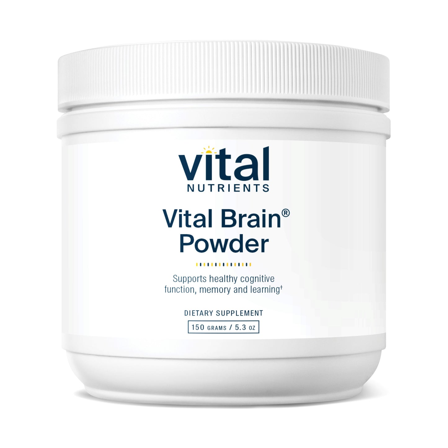 Vital Nutrients - Vital Brain Powder - Support for Brain Health and Cognitive Function - Vegetarian - Unflavored - 150 Grams
