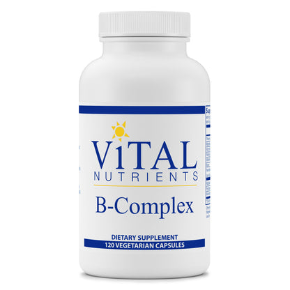 Vital Nutrients - B-Complex - Balanced High Potency B Vitamin Complex - Supports Energy Production, Metabolism and Heart Health - 120 Vegetarian Capsules