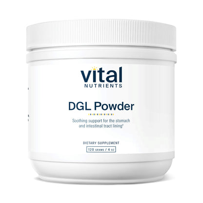 Vital Nutrients - DGL Powder - DGL Licorice Root Supplement - Licorice Extract to Support Healthy Stomach Lining and Digestive Tract - Gluten Free - Vegetarian - 120 Grams per Bottle