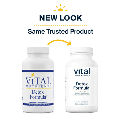 Vital Nutrients - Detox Formula - Specially Designed Formula for Liver and Detoxification Support - 120 Capsules per Bottle