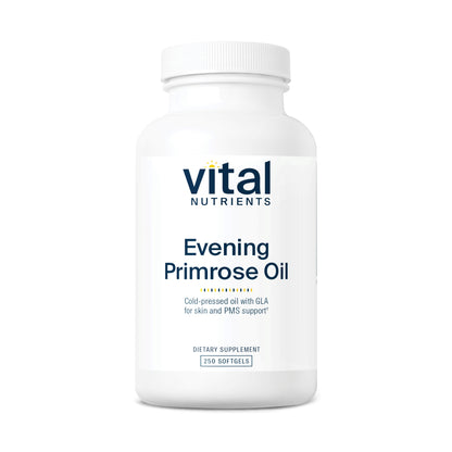 Vital Nutrients - Evening Primrose Oil 1000 mg - Cold-Pressed Oil That Contains GLA, an Essential Omega-6 Fatty Acid - 250 Softgels