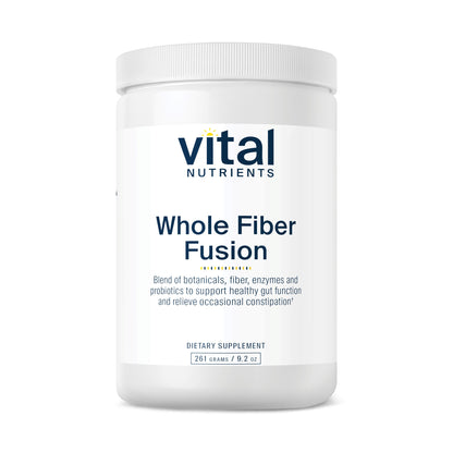 Vital Nutrients - Whole Fiber Fusion Powder - Natural Source of Dietary Fiber - Vegetarian - 261 Grams