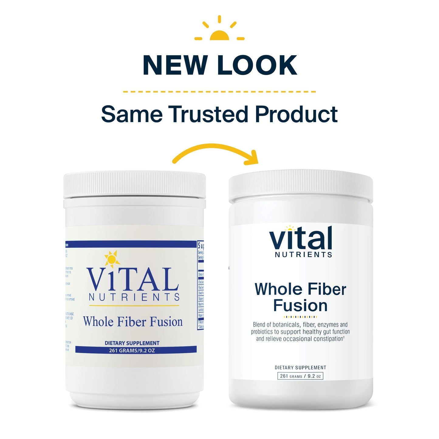 Vital Nutrients - Whole Fiber Fusion Powder - Natural Source of Dietary Fiber - Vegetarian - 261 Grams