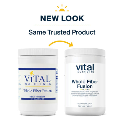 Vital Nutrients - Whole Fiber Fusion Powder - Natural Source of Dietary Fiber - Vegetarian - 261 Grams