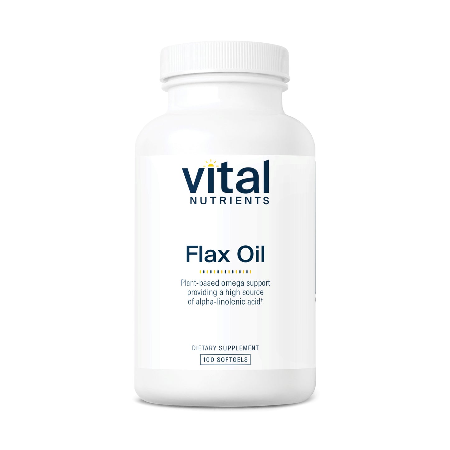 Vital Nutrients - Flax Oil - 100 Softgels per Bottle