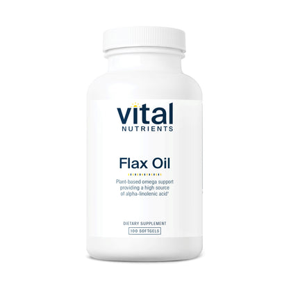 Vital Nutrients - Flax Oil - 100 Softgels per Bottle