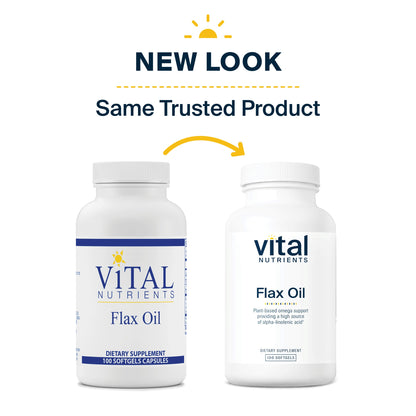 Vital Nutrients - Flax Oil - 100 Softgels per Bottle