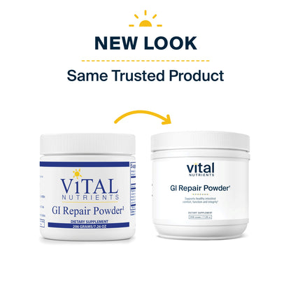 Vital Nutrients GI Repair Powder | Leaky Gut Powder with L Glutamine and Zinc | Digestive Enzyme Supplement to Support Gut Health and Digestion | Gluten Free | 40 Servings
