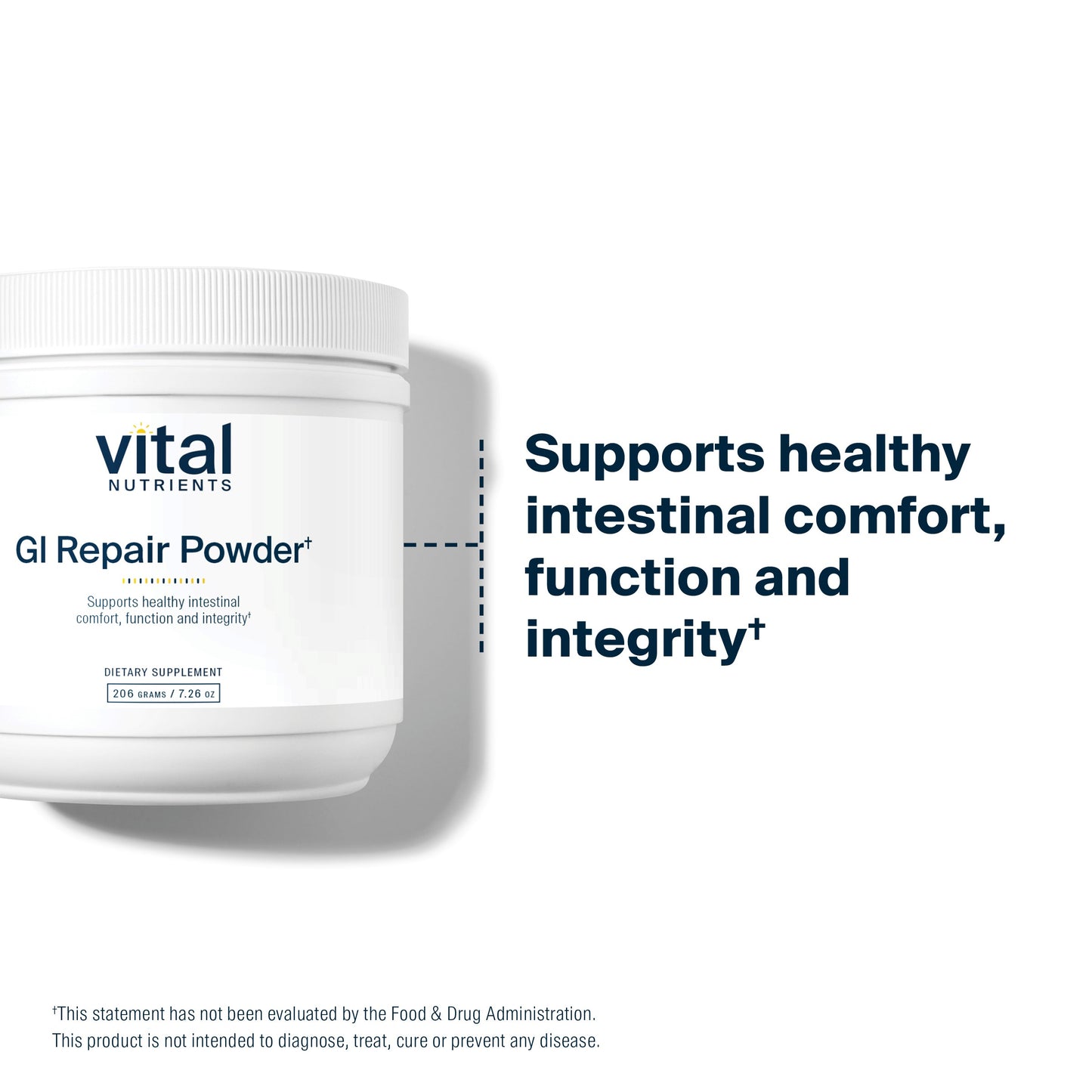 Vital Nutrients GI Repair Powder | Leaky Gut Powder with L Glutamine and Zinc | Digestive Enzyme Supplement to Support Gut Health and Digestion | Gluten Free | 40 Servings