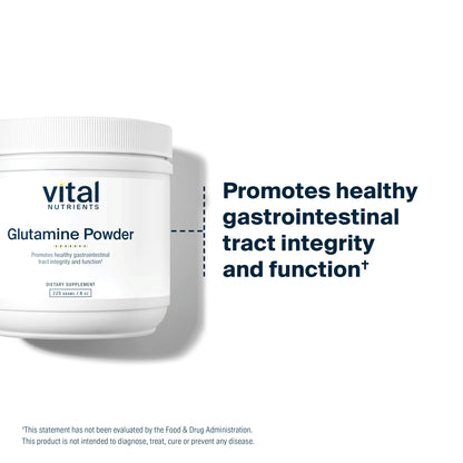 Vital Nutrients - Glutamine Powder - Gastrointestinal and Immune Support - Vegetarian L-Glutamine - 225 Grams