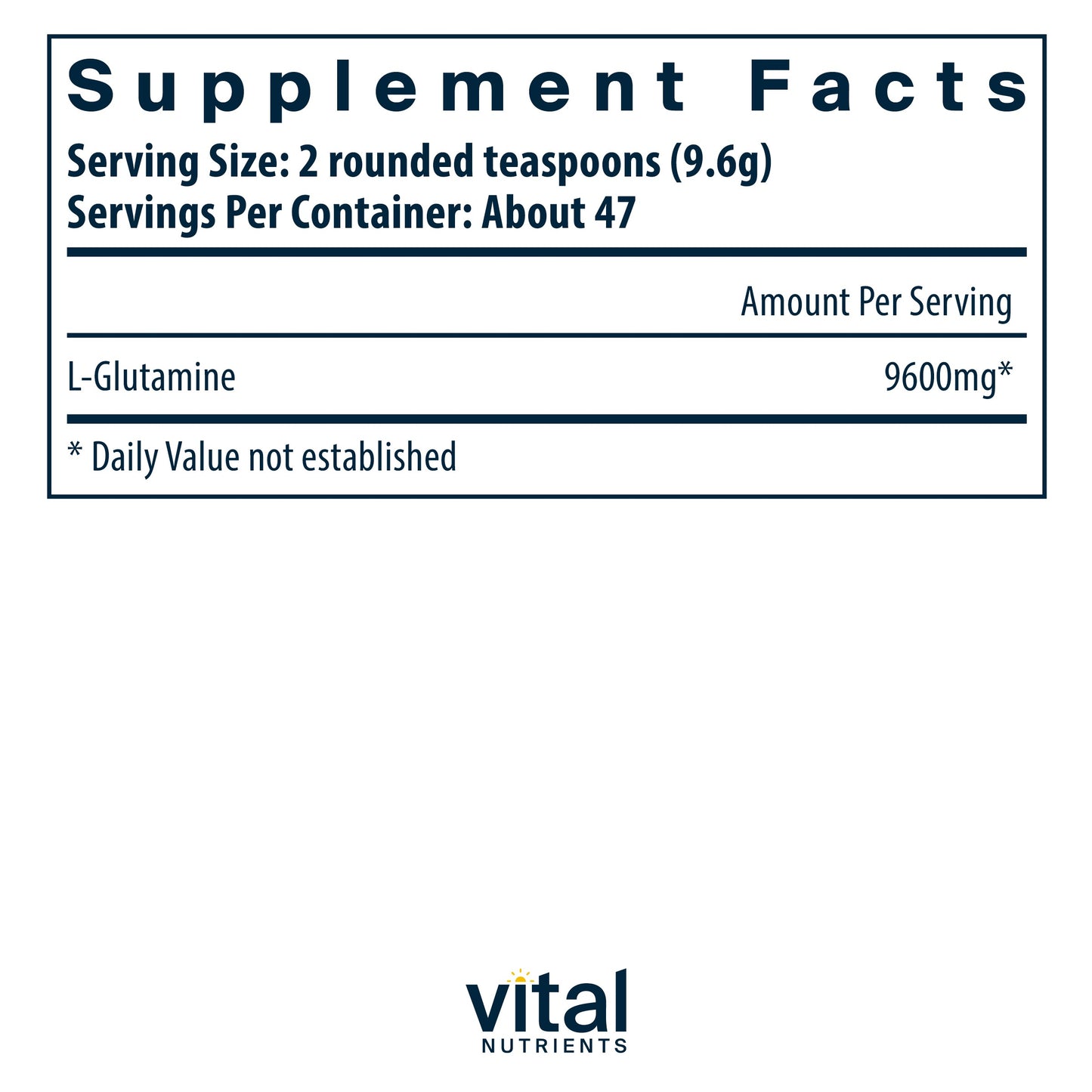 Vital Nutrients - Glutamine Powder - Gastrointestinal and Immune Support - Vegetarian L-Glutamine - 450 Grams