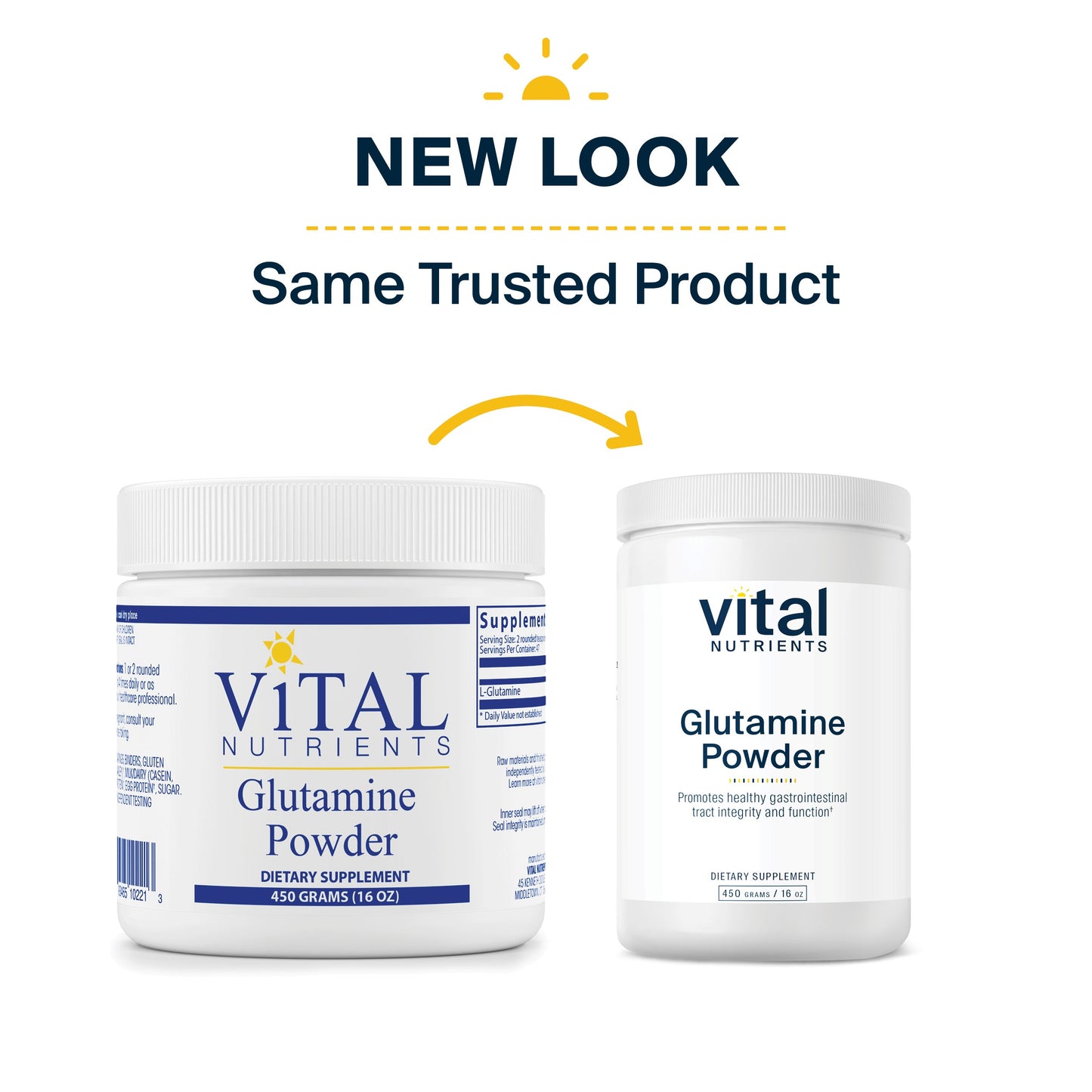 Vital Nutrients - Glutamine Powder - Gastrointestinal and Immune Support - Vegetarian L-Glutamine - 450 Grams