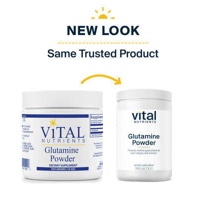 Vital Nutrients - Glutamine Powder - Gastrointestinal and Immune Support - Vegetarian L-Glutamine - 450 Grams