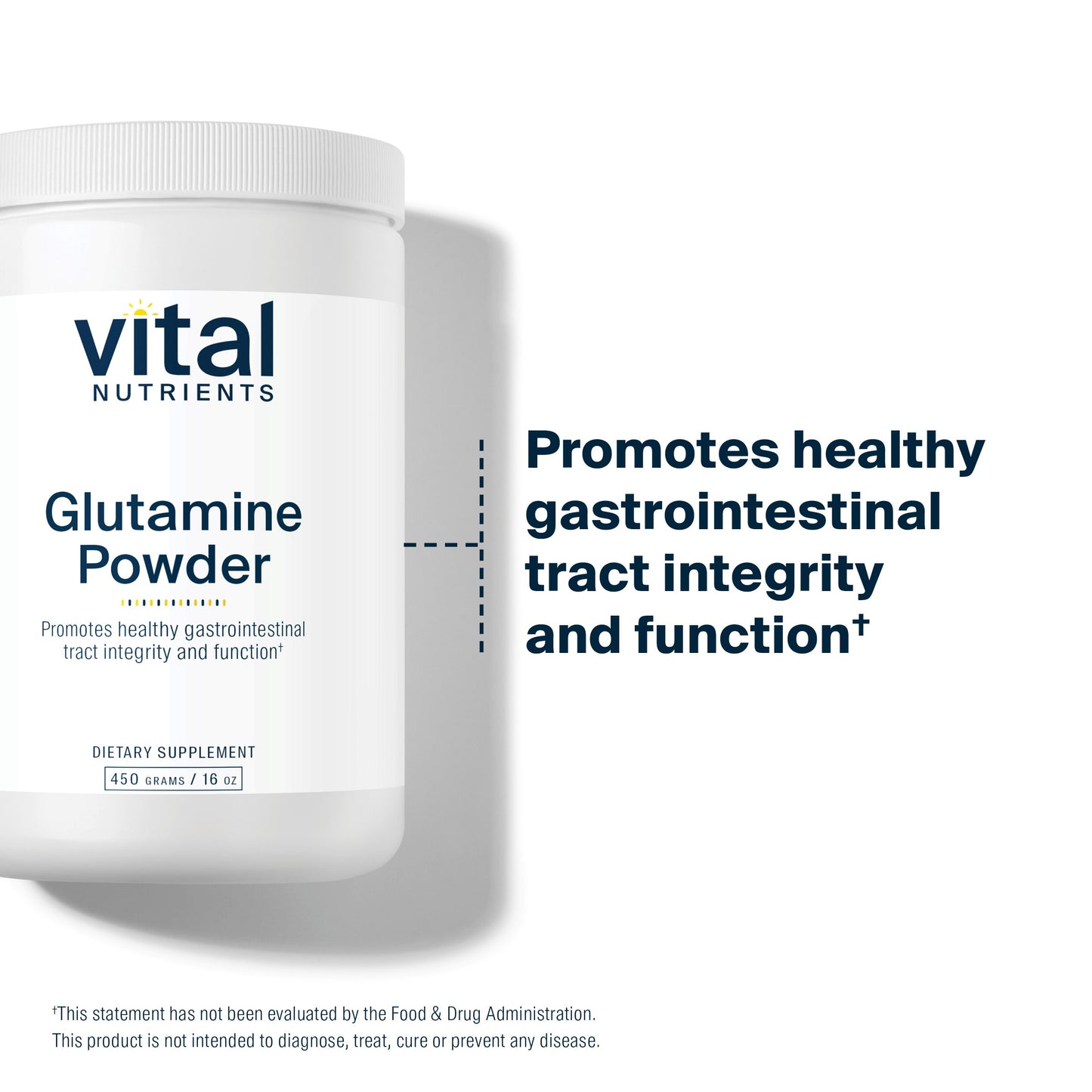 Vital Nutrients - Glutamine Powder - Gastrointestinal and Immune Support - Vegetarian L-Glutamine - 450 Grams