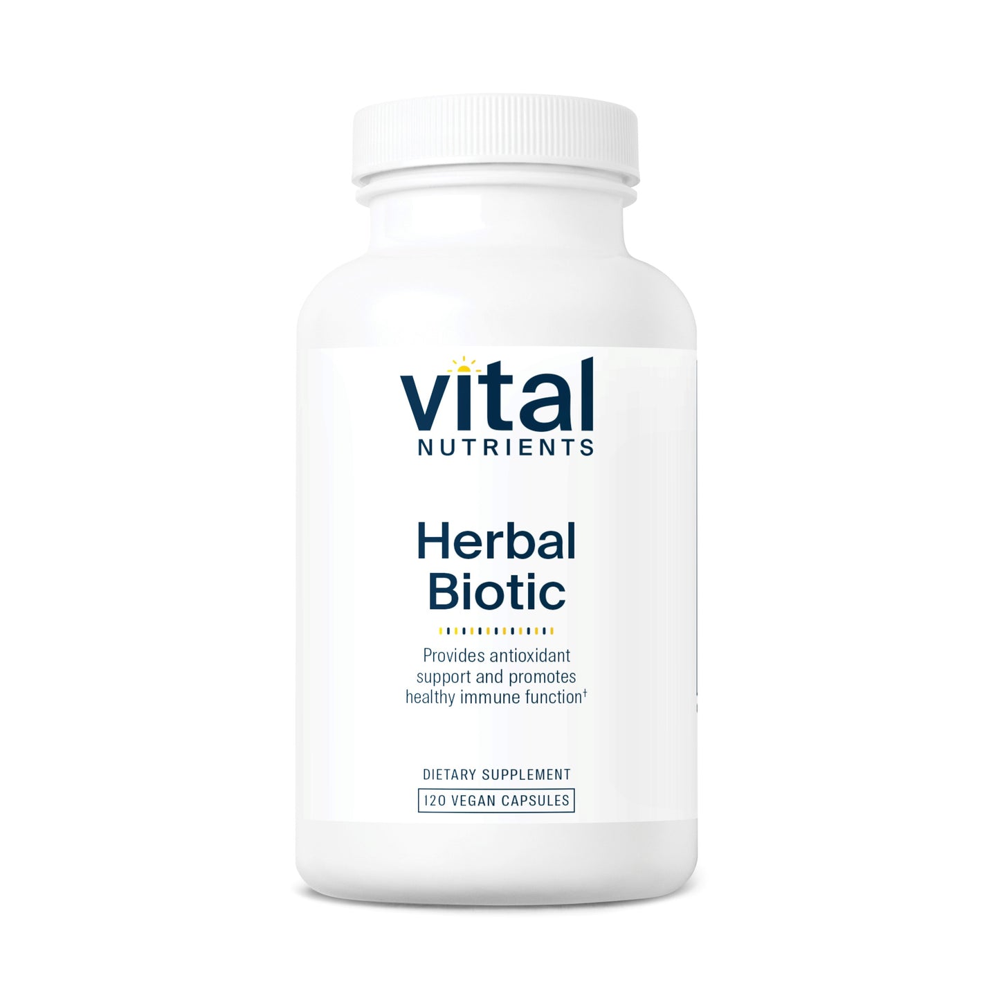 Vital Nutrients - Herbal Biotic - Herbal and Nutritional Support for The Immune System - Upper Respiratory and Sinus Health - 120 Vegetarian Capsules