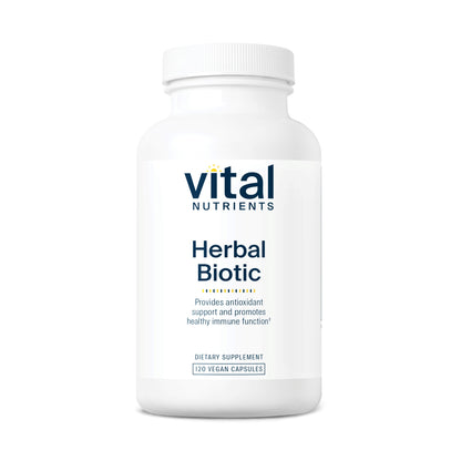Vital Nutrients - Herbal Biotic - Herbal and Nutritional Support for The Immune System - Upper Respiratory and Sinus Health - 120 Vegetarian Capsules