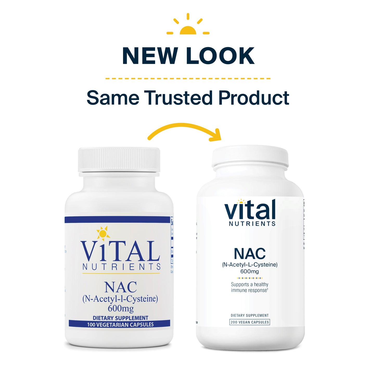 Vital Nutrients NAC | N-Acetyl Cysteine | Vegan Supplement | Supporting Sinus and Respiratory Health | 600mg | Gluten, Dairy, and Soy Free | 200 Vegetarian Capsules