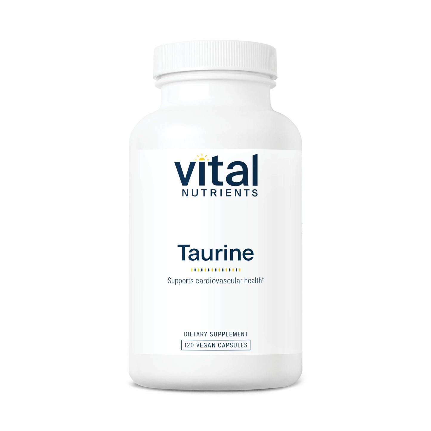 Vital Nutrients - Taurine - Supports Healthy Heart Function - 120 Vegetarian Capsules per Bottle - 1000 mg