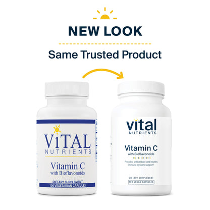 Vital Nutrients - Vitamin C with Bioflavonoids - Vitamin C and Bioflavonoid Formula - 100 Vegetarian Capsules