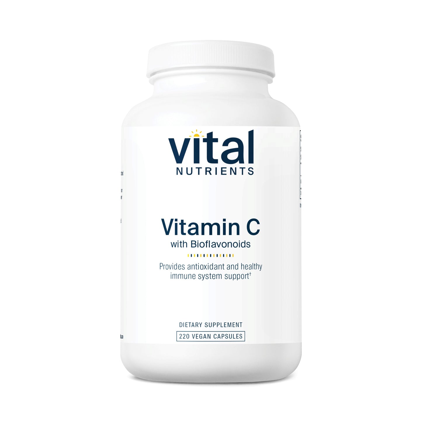 Vital Nutrients - Vitamin C with Bioflavonoids - Vitamin C and Bioflavonoid Formula - 220 Vegetarian Capsules