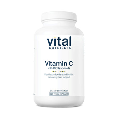 Vital Nutrients - Vitamin C with Bioflavonoids - Vitamin C and Bioflavonoid Formula - 220 Vegetarian Capsules
