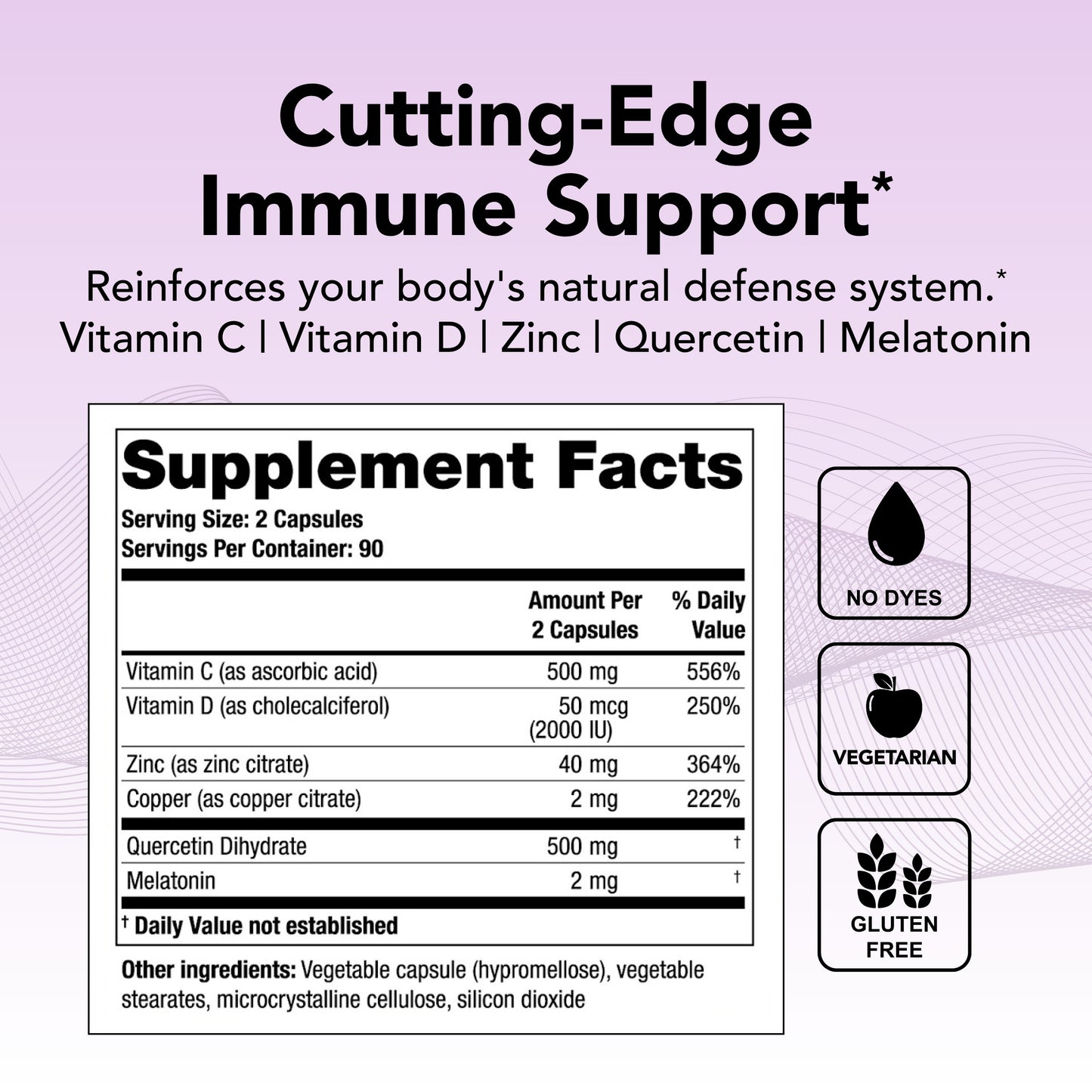 Theralogix Theravir Immune Support Supplement - 90-Day Supply - Immune Support Supplement for Women & Men - Includes Vitamin D3, Vitamin C, Zinc, Quercetin & Melatonin - NSF Certified - 180 Capsules