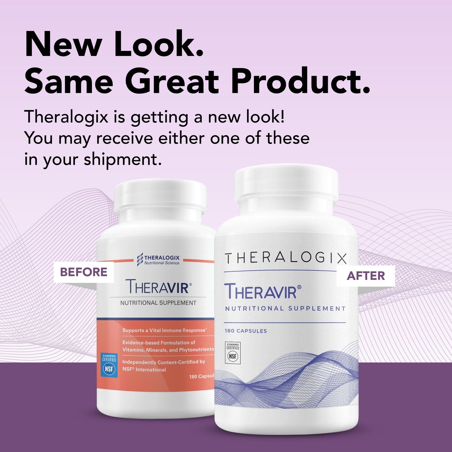 Theralogix Theravir Immune Support Supplement - 90-Day Supply - Immune Support Supplement for Women & Men - Includes Vitamin D3, Vitamin C, Zinc, Quercetin & Melatonin - NSF Certified - 180 Capsules