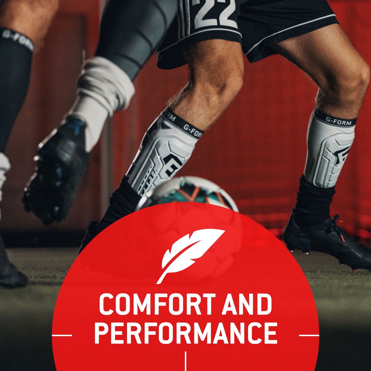 G-Form Pro-S Vento Soccer Shin Guard - White, Adult Medium